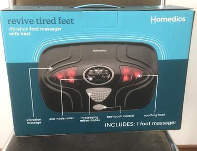 Customer reviews for Homedics Vibration Foot Massager with Soothing Heat,  Gray