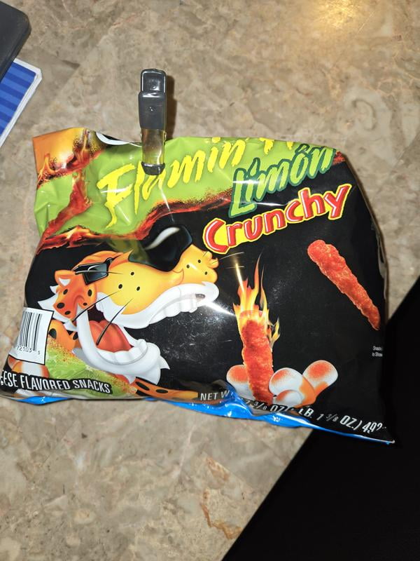 Cheetos Flamin' Hot Limon Crunchy Cheese Flavored Snacks, 17.375