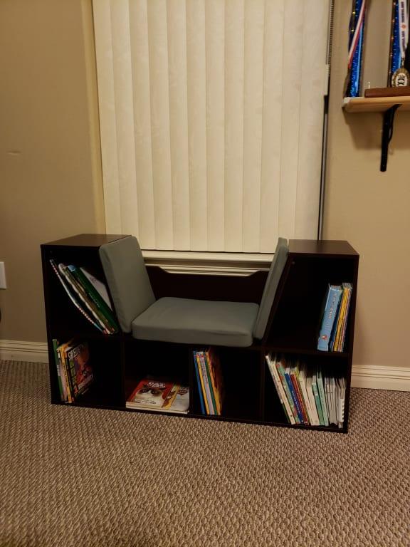 kidkraft bookcase with reading nook toy