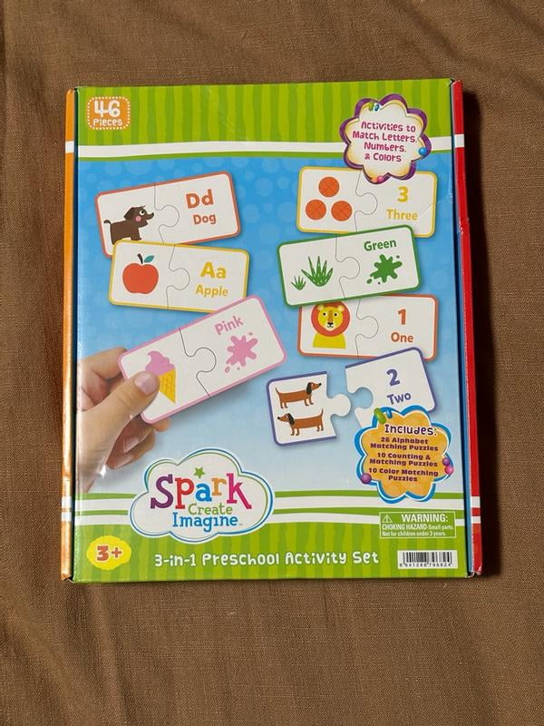 Spark Create Imagine. 3-in-1 Preschool Activity Set, 3 years, 46