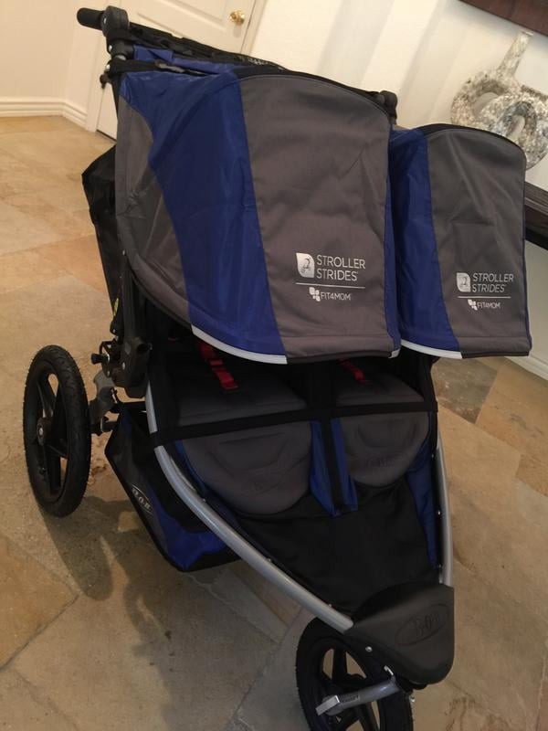 Bob 2016 2017 Stroller Strides Fitness Duallie Stroller Blue FitnessRetro
