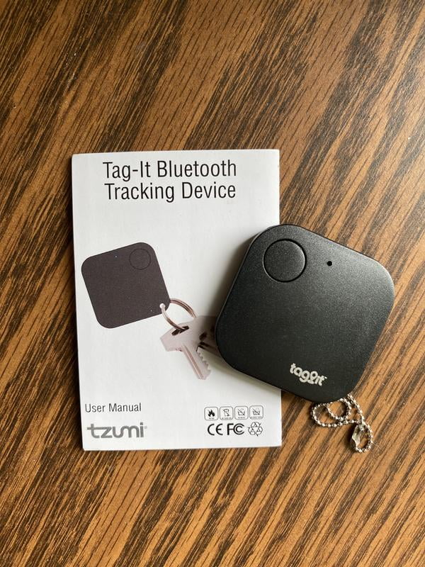 2 pack) Tzumi Tag It GPS Tracker, Bluetooth Tracking Device Key