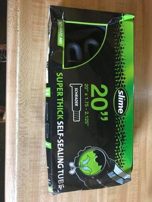 Slime Super Thick Self-Sealing Bicycle Tube Schrader 20