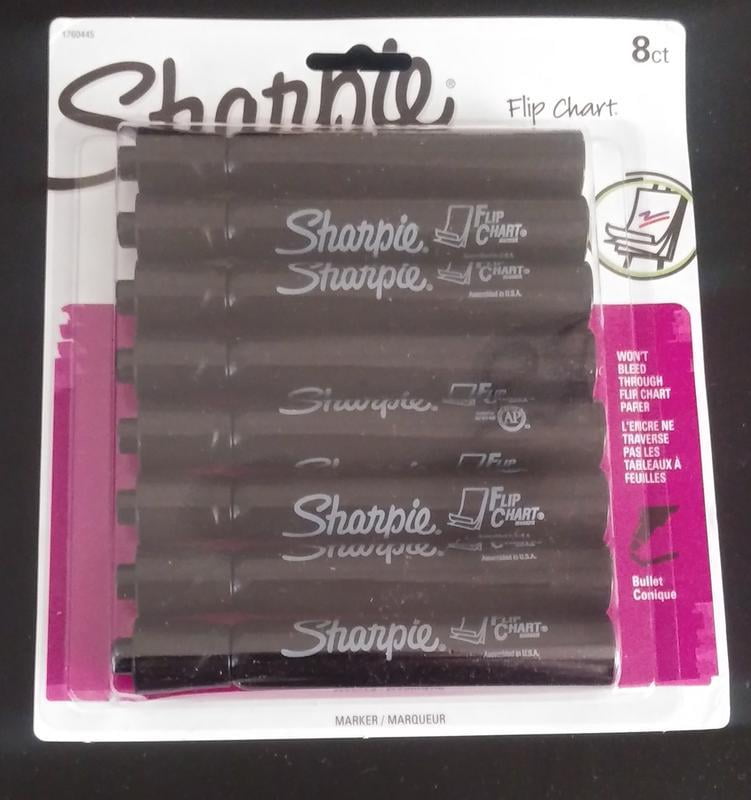 Sharpie Flip Chart Markers, Bullet Tip, Assorted Colors, 8 Pack 