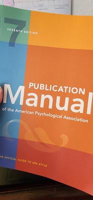 Publication Manual of the American Psychological Association : 7th