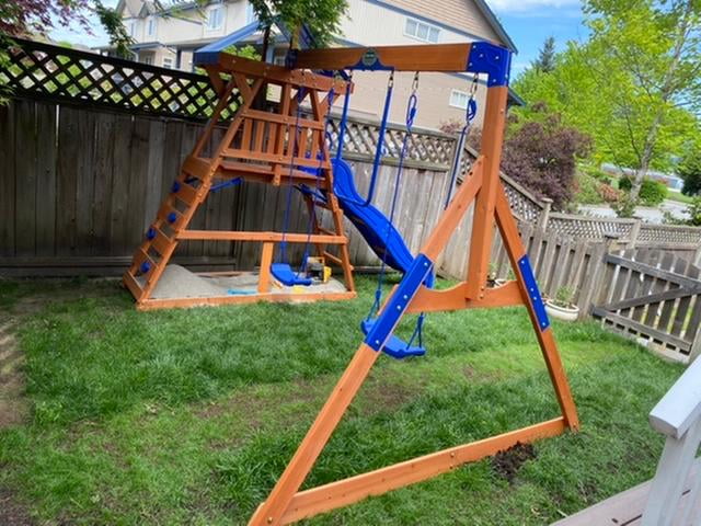 saddlebrook cedar swing set