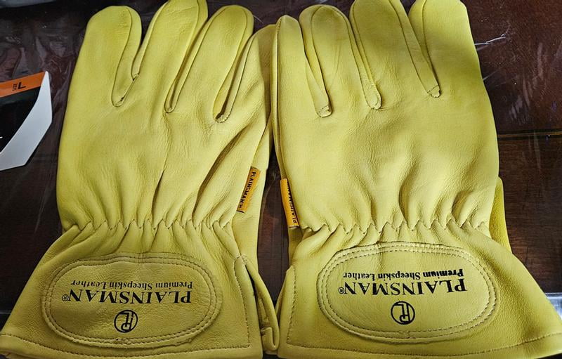 Plainsman Premium Sheepskin Leather Gloves, Assorted Sizes, 6 pk