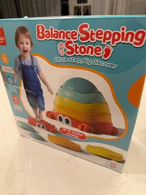 KWANITHINK Stepping Stones for Kids, Crab Shape, Non-Slip Balance