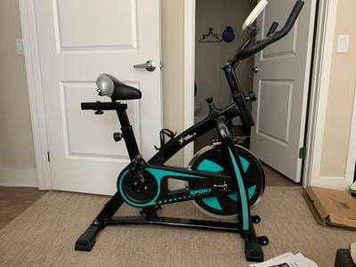 xtremepowerus stationary exercise bicycle bike cycling cardio health workout fitness aqua