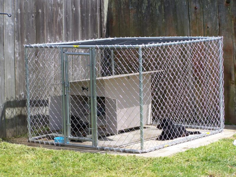 MidWest K9 Dog Kennel, Includes Sunscreen Cover, 10 x 6 x 6 feet