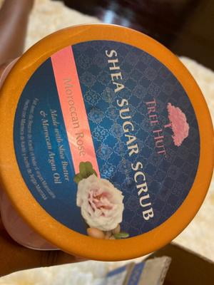 Tree Hut, Shea Sugar Scrub, 18oz, Moroccan Rose with Moroccan Oil