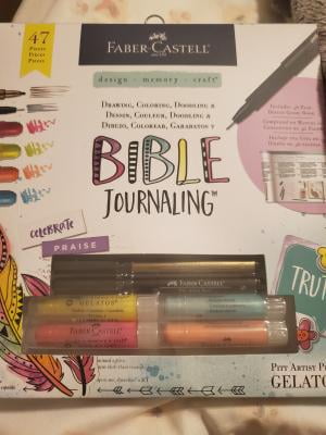 Faber-Castell Bible Journaling Kit - Includes Die Cuts, Stickers, Gelatos,  Pens, and Stencils - Multicolor Art & Craft Kit for Adult Bible Journaling  in the Craft Supplies department at