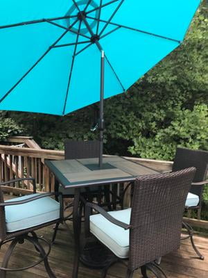 Best Choice S 10ft Solar Led Lighted Patio Umbrella W Tilt Adjustment Fade Resistant Fabric Light Blue Com Best Choice S 10ft Solar Led, Sorbus 10 Ft Outdoor Patio Umbrella With Solar Charging Led Lights