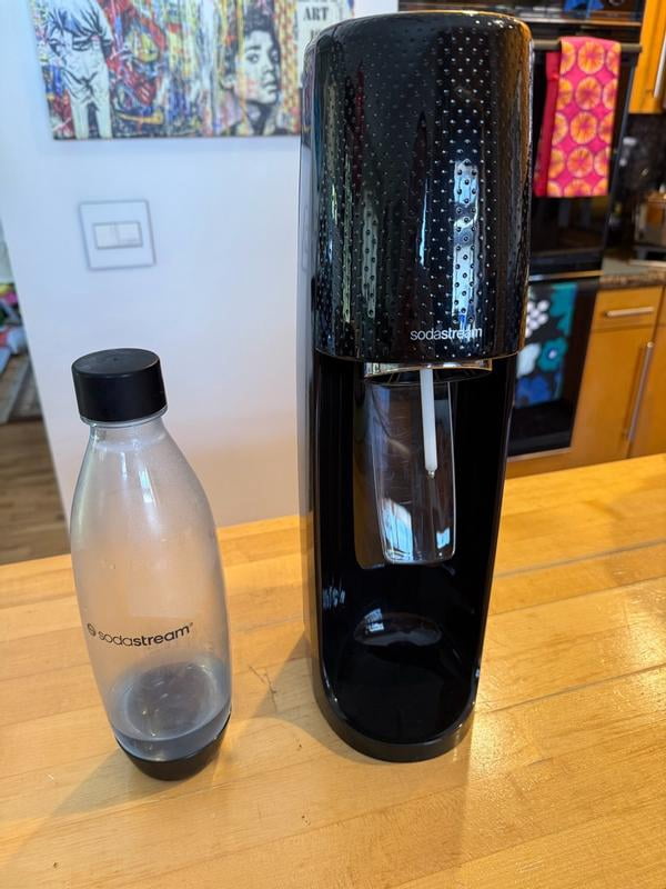 SodaStream, Carbonating Bottles, 2 Pack, Black Half Liter