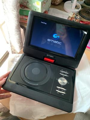 Ematic 10 Portable Dvd Player With Headphones And Car Headrest