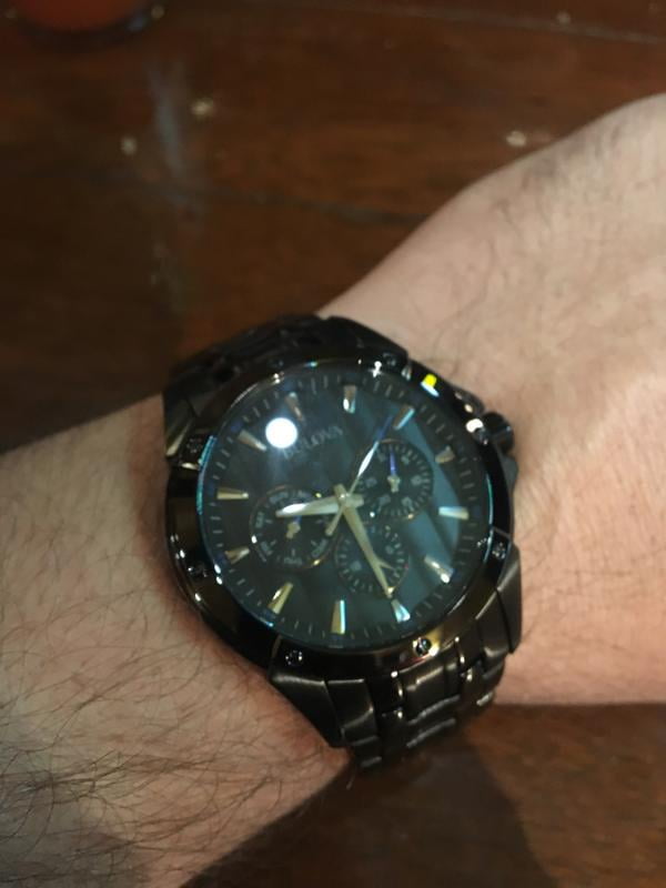 bulova men's watch chronograph 98c121