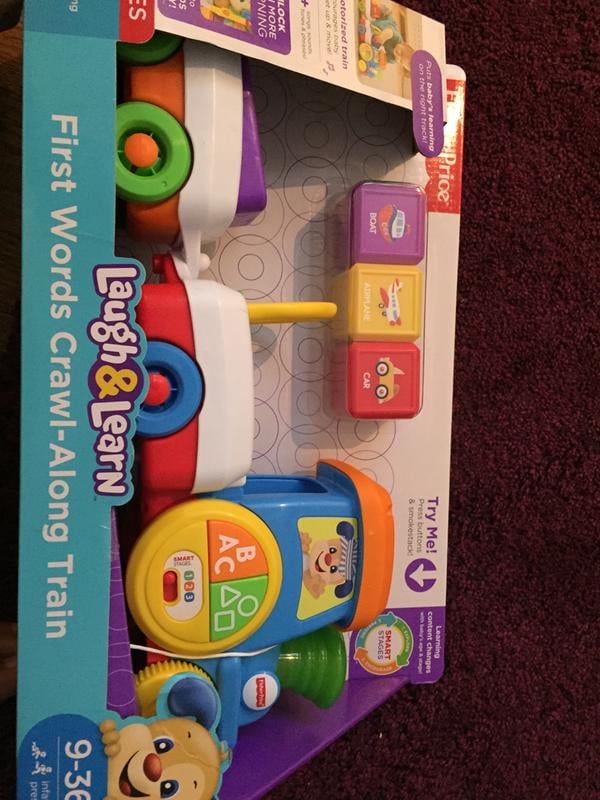 Fisher Price Laugh Learn First Words Crawl Along Learning Train