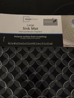 Mainstays Kitchen Sink Mat & Sink Protector - Each