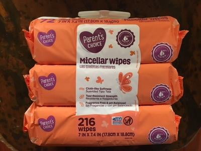 parents choice micellar wipes