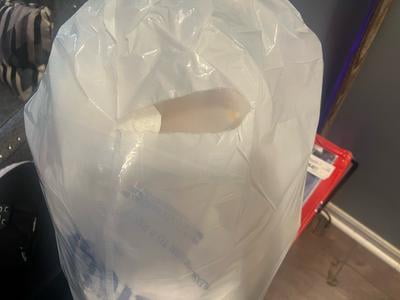 Husky Tall Kitchen White Trash Bags, 13 Gallon, 120 Bags (Expandable Drawstring