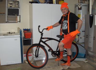 la jolla street cruiser bike lightweight aluminum orange