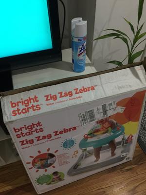 bright starts zig zag zebra walker