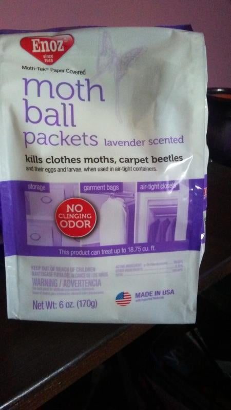 and Eggs and Larvae Bag 1 Carpet Beetles Kills Clothes Moths Enoz Moth-Tek Packets Lavender Scent 12 oz