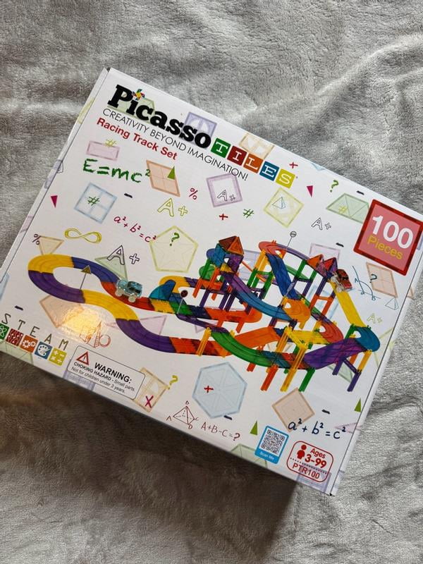PicassoTiles Blocs de construction magnétiques pour enfants et tout-petits - Comprend des figurines de personnages de