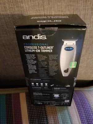 andis cordless t outliner lithium ion trimmer 74005