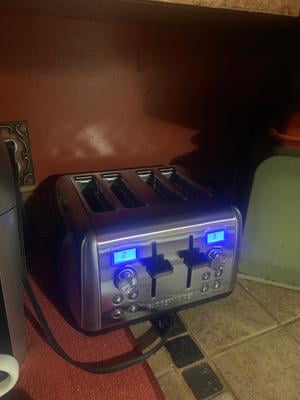 Farberware 550083 Stainless Steel Dual Control Digital 4 Slice Toaster