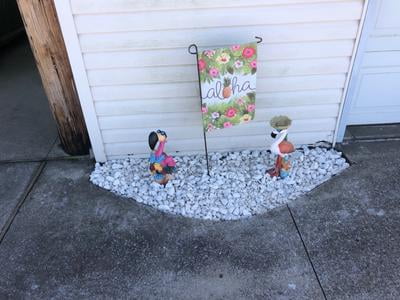 Design Toscano Gartenfigur 'Luau Larry' – Pinker Flamingo Aus Steinsplitt & Harz, Handbemalt, Für Garten & Terrasse