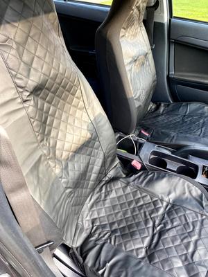 Auto Drive 2pc High Back Quilted Seat Covers Black Universal Fit Com - Cabela S Trailgear Seat Covers Silverado