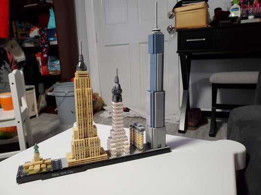 LEGO ARCHITECTURE NEW YORK CITY SKYLINE 21028 All Bricks with Manual - No  Box