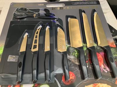 Customer reviews for Thyme & Table 20-Piece Knife Set - Green