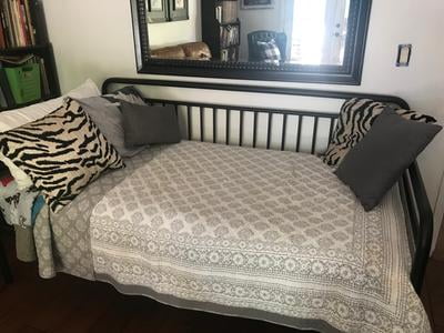 Better Homes Gardens Anniston Twin Metal Daybed Rustic Gray Finish Walmart