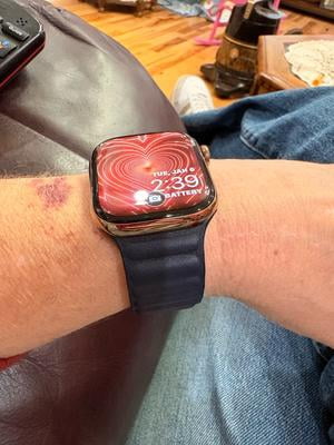 Apple 41mm Ink Leather Link Strap, Smartwatch Band, Adjustable