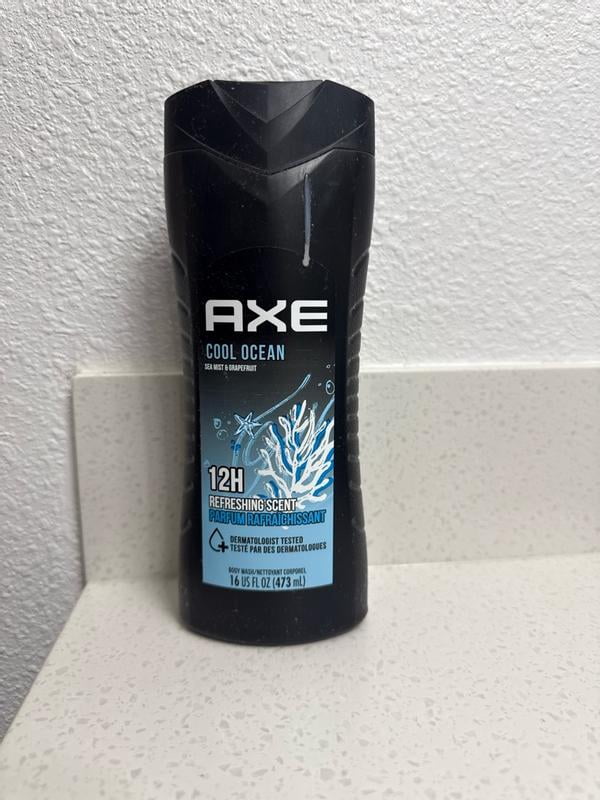 Axe Cool Ocean Refreshing Scent Men's Body Wash with Essential