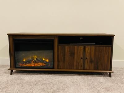 Eye Farnsworth Mid Century, Mid Century Modern Tv Stands With Fireplace