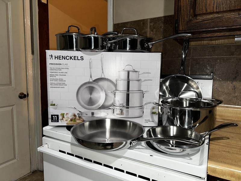 Henckels 11-Piece Stainless Steel Tri-Ply Clad Cookware Set