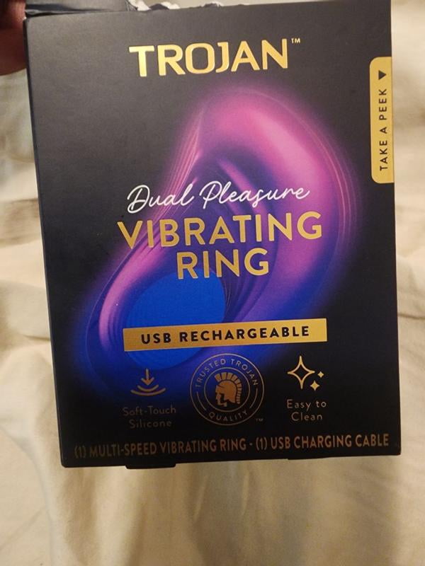 Trojan Dual Pleasure Vibrating Ring for Couples, 8 Vibration Speeds, USB  Rechargeable, Easy to Clean, 1 Count - Walmart.ca