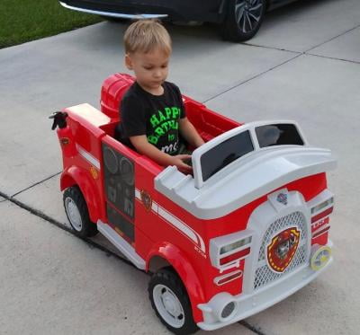 marshalls fire truck ride on