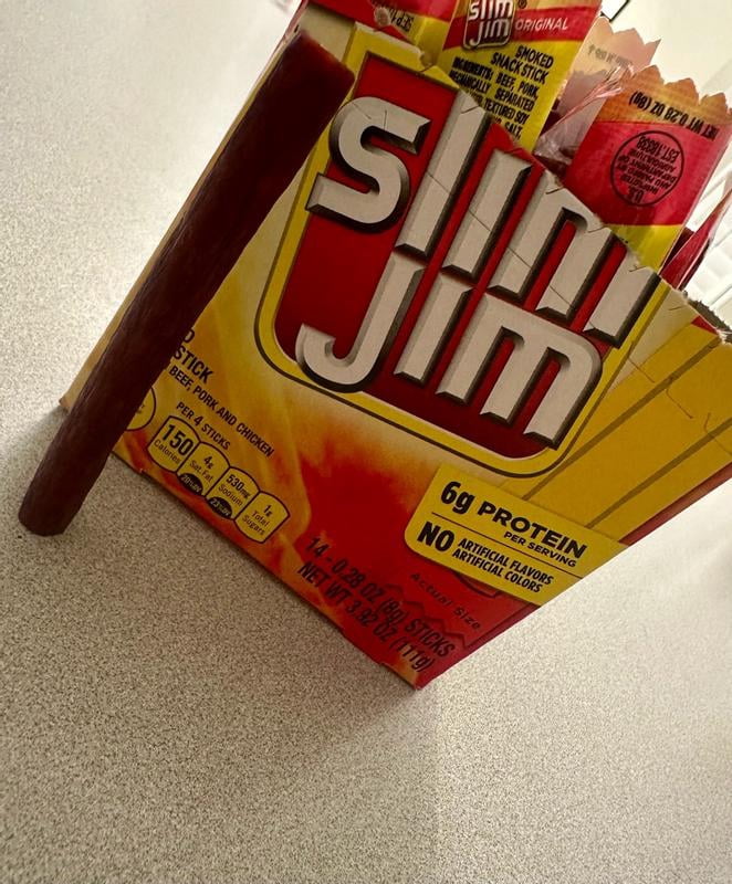 Slim Jim Original Giant Keto Friendly, Individually Wrapped Smoked