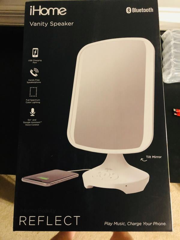 ihome vanity mirror speaker walmart