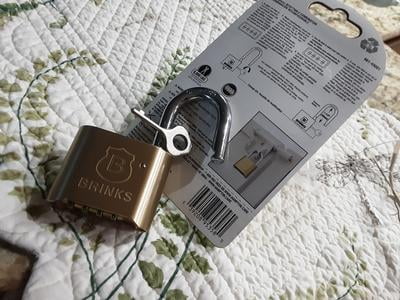 Brinks Solid Brass 50mm Resettable Combination Padlock with 1in