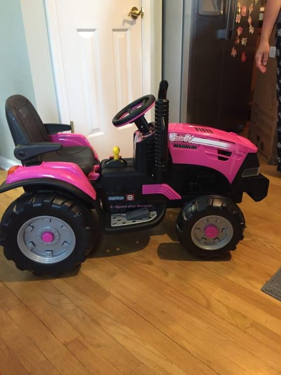 pink tractor power wheels