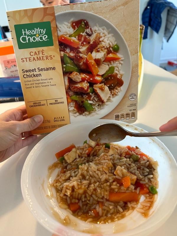 Healthy Choice Café Steamers Sweet Sesame Chicken, Frozen Meal