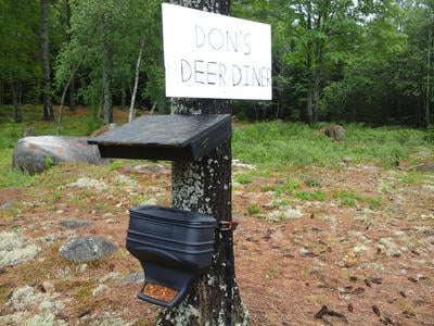 Feed Station Deer Gravity Feeder 40Lbs Capacity Tree Mounting Strap Included NEW 