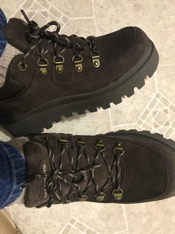 skechers black shindigs stompin trainers