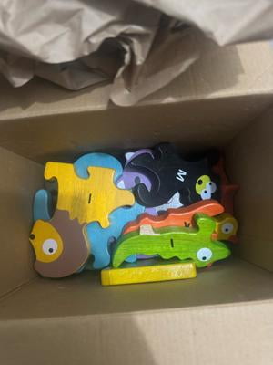 Begin Again Toys Jumbo Animal Parade A to Z Puzzle Playset