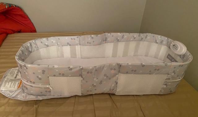 Baby Delight Snuggle Nest Surround Xl Silver Clouds Walmart Com Walmart Com